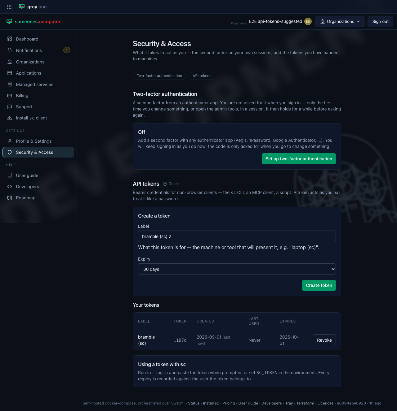 The suggestion numbered, because the machine's first token is still listed